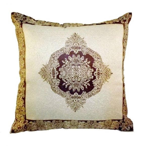 Jacquard Pillow Cover Bullion Regal Medallion